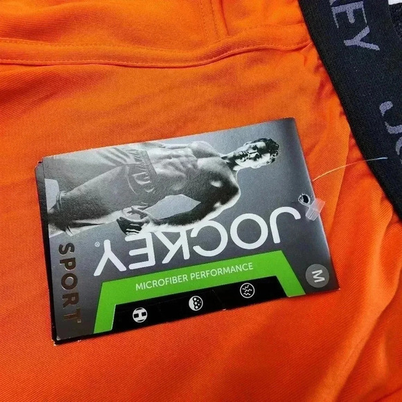 Jockey Sport midway brief & crew neck t-shirt bundle orange/ black NWT S… - Picture 4 of 7
